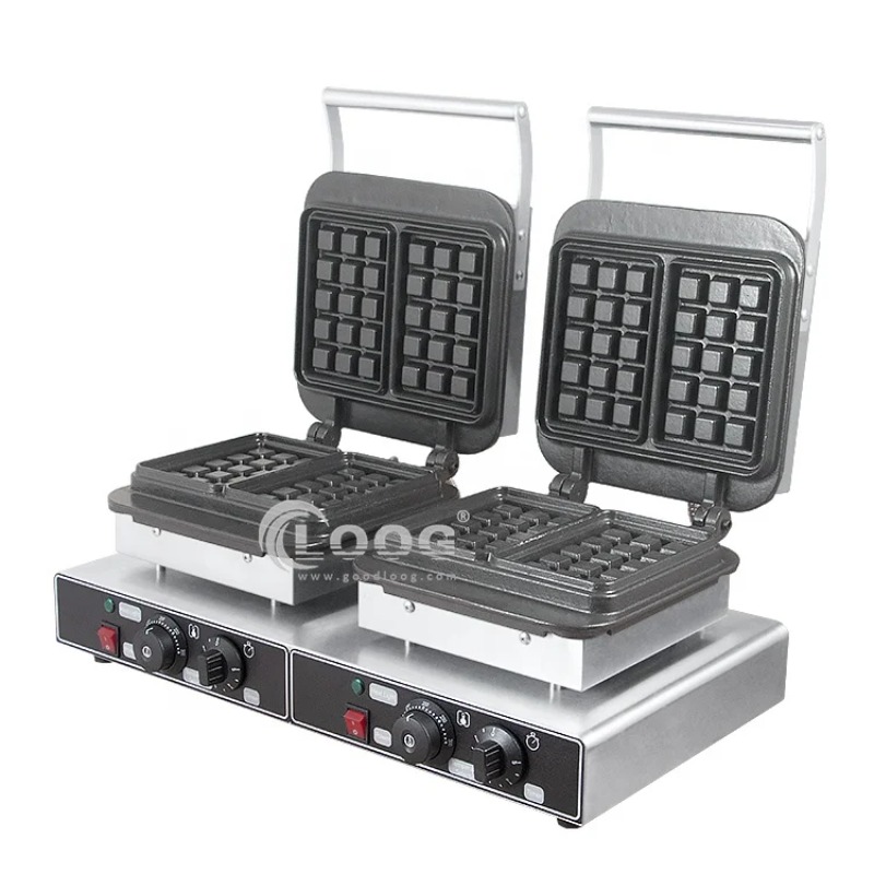 Waffle Iron Belgian - Peralatan Makanan Ringan Efisiensi Tinggi Bodi