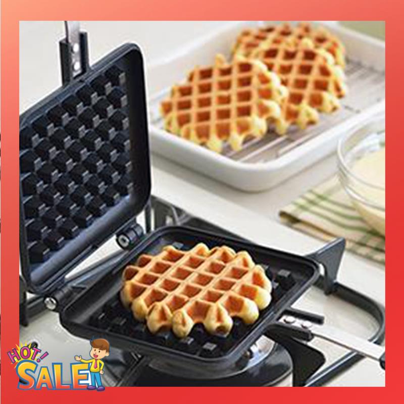 Waffle Iron Belgian - ABCL 1 Buah Pelat Besi Wafel