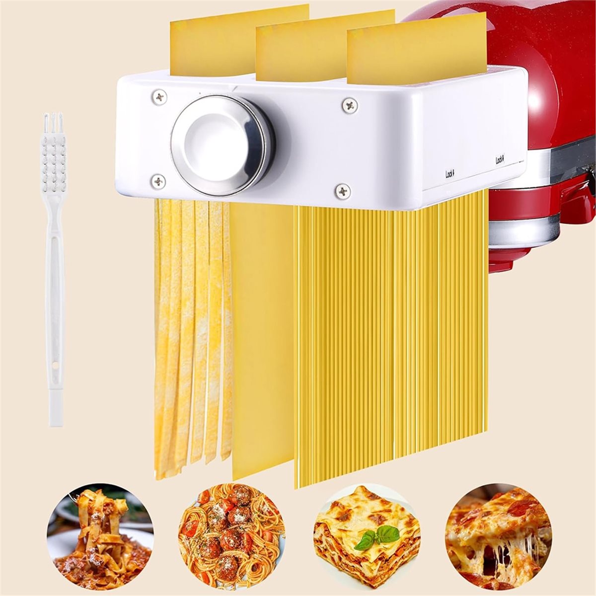 Kitchenaid Mixer Hand Mixer - Aksesoris Pembuat Pasta 3-in-1 ABSF untuk