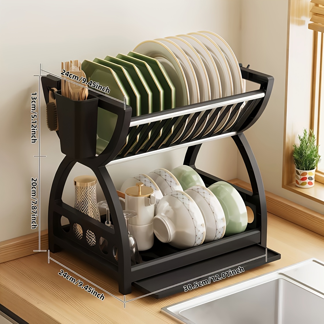 Rak Pengering Piring Hemat Rua - Kitchen Appliances Storage ulasan dan harga