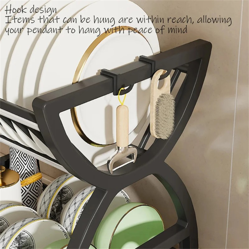 Rak Pengering Piring 2 Tingkat - Kitchen Appliances Storage ulasan dan harga