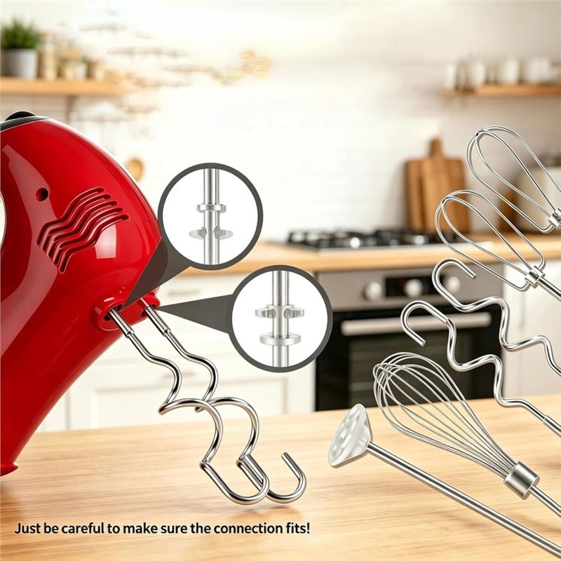 A92G HOT-Dough Hooks Whisk Ble - Kitchenaid Mixer Hand Mixer ulasan dan harga