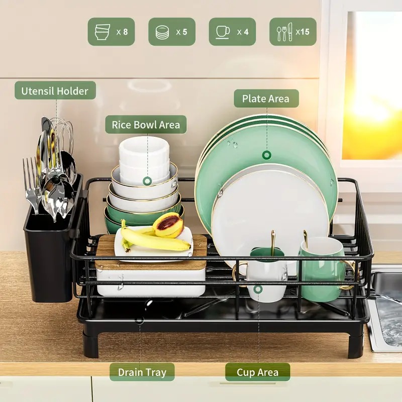 Rak Pengering Piring Anti Kara - Kitchen Appliances Storage ulasan dan harga