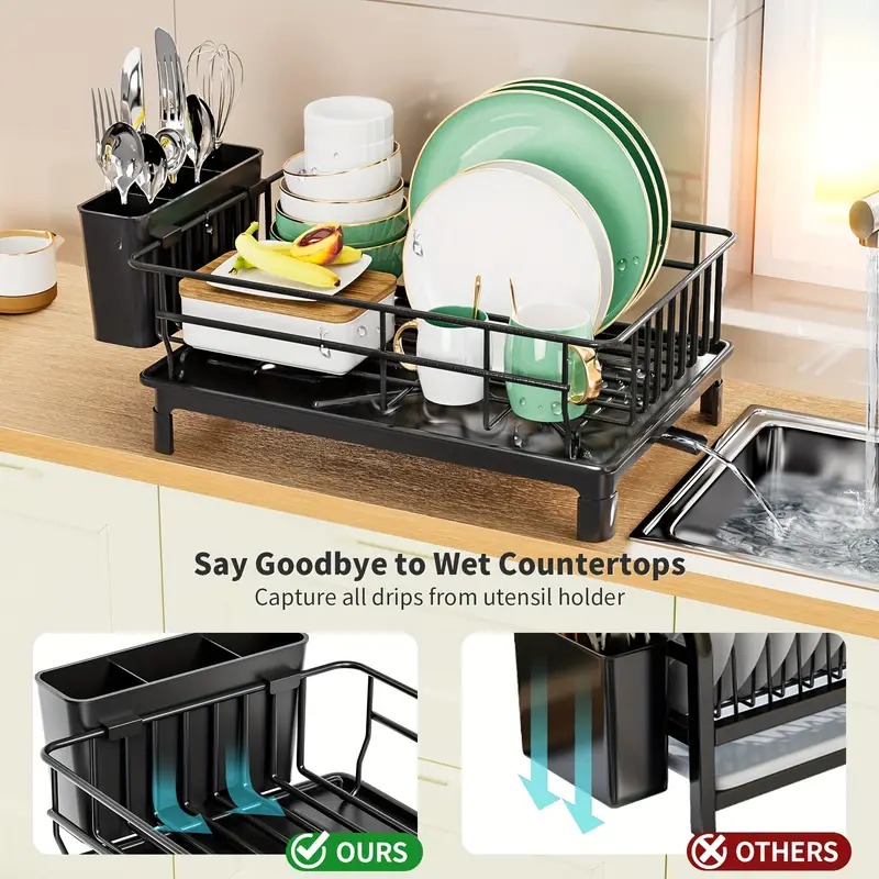 Rak Pengering Piring Anti Kara - Kitchen Appliances Storage ulasan dan harga