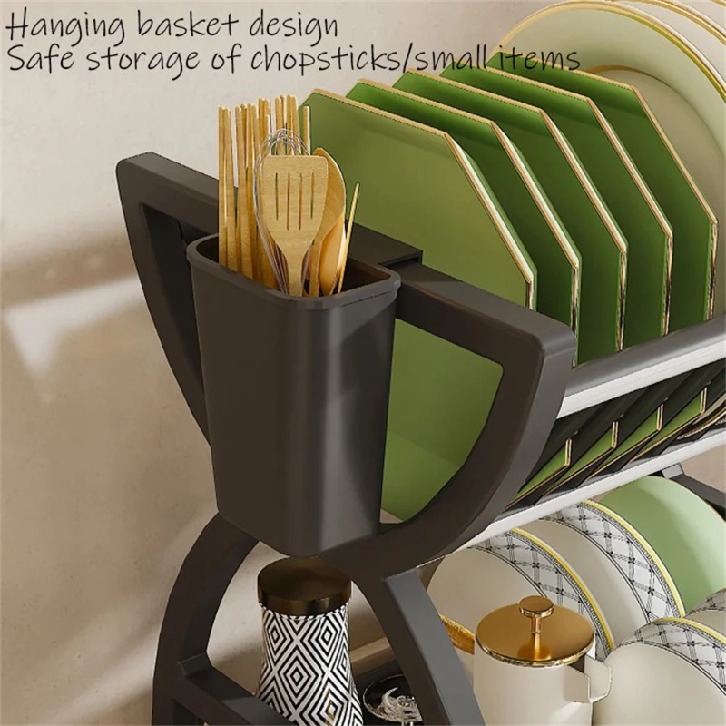 Rak Pengering Piring 2 Tingkat - Kitchen Appliances Storage ulasan dan harga
